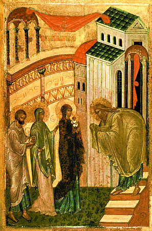 Begegnung des Herrn mit Symeon im Tempel